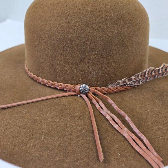 Charlie 1 Horse Wanderlust Acorn Floppy Hat Brown Wool Feather Accent M main image 8